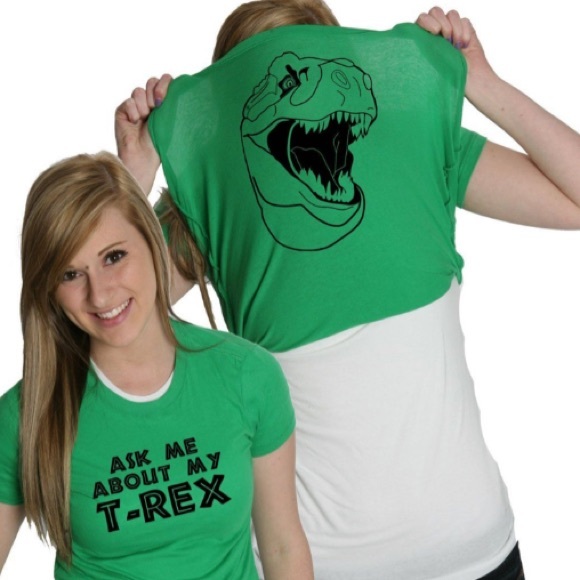 Tops - “Ask Me” T-Rex T-Shirt